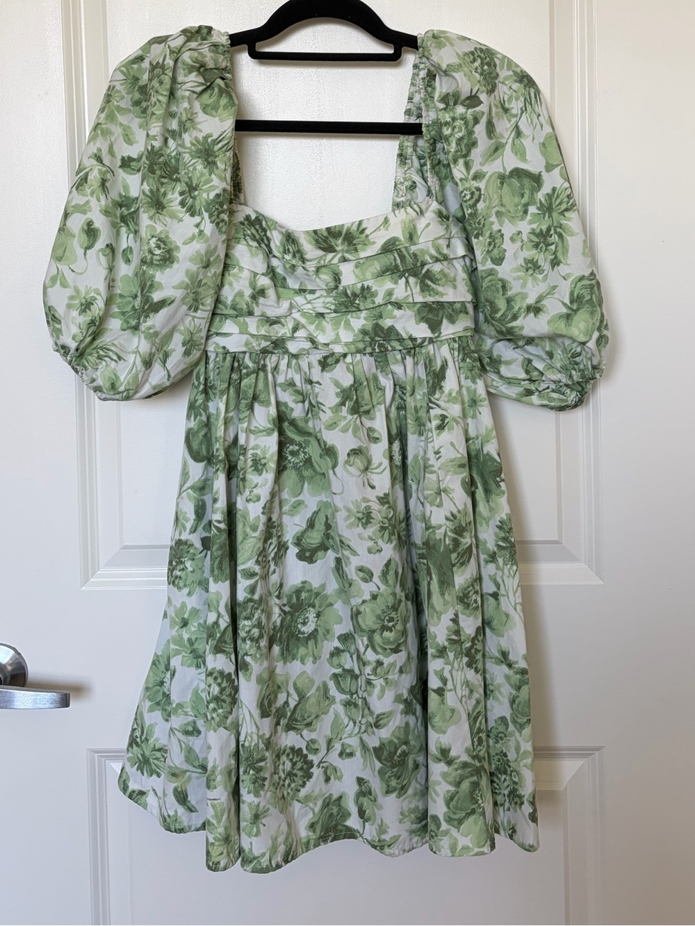 Abercrombie & Fitch Emerson Poplin Puff Sleeve Mini Dress - Picture 7 of 10